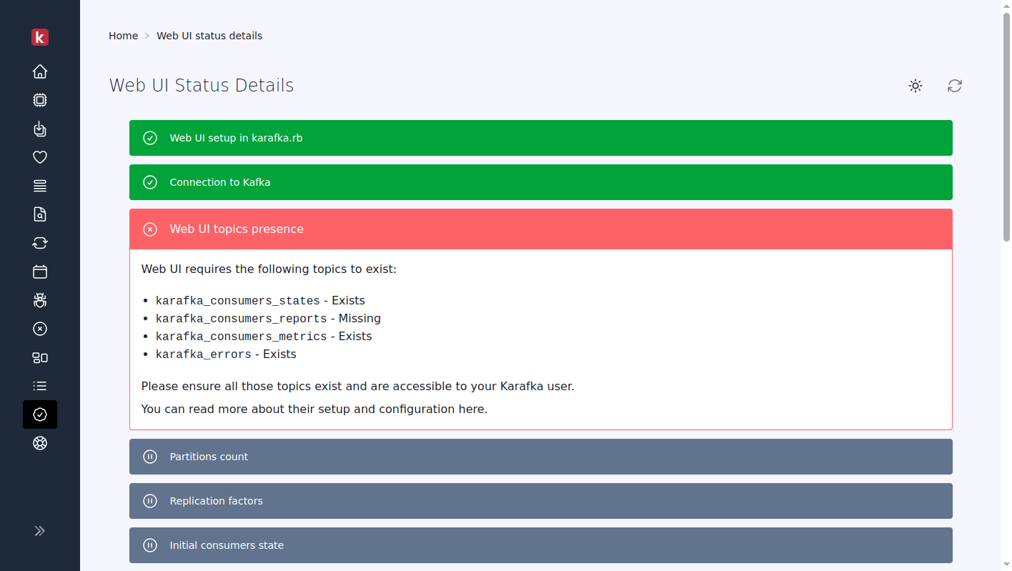karafka web status view